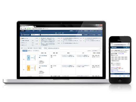 PCでの利用はもちろん、スマートフォンやタブレットなど各種モバイル端末にも対応
