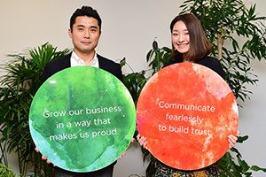 アカウントエグゼクティブ加藤 瑞人（左）アカウントマネージャー 杉本 杏菜（右）